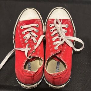 Converse Red and White Sneakers